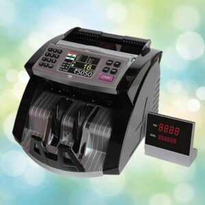 Currency Counter with TFT Display |Fake Note Detection (UV/MG/IR/3D/Color Sensor) |Auto Start/Stop, Batch, Add, Denomination Sort, Self-Check |External Display