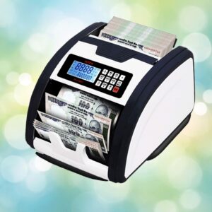 Cash Counting with TFT Display |Fake Note Detection (UV/MG/IR/3D/Color Sensor) |Auto Start/Stop, Batch, Add, Denomination Sort, Self-Check |External Display